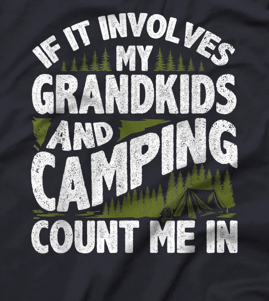 Camping Shirt Grandpa Camper RV Camping Vacation Grandma T-Shirt