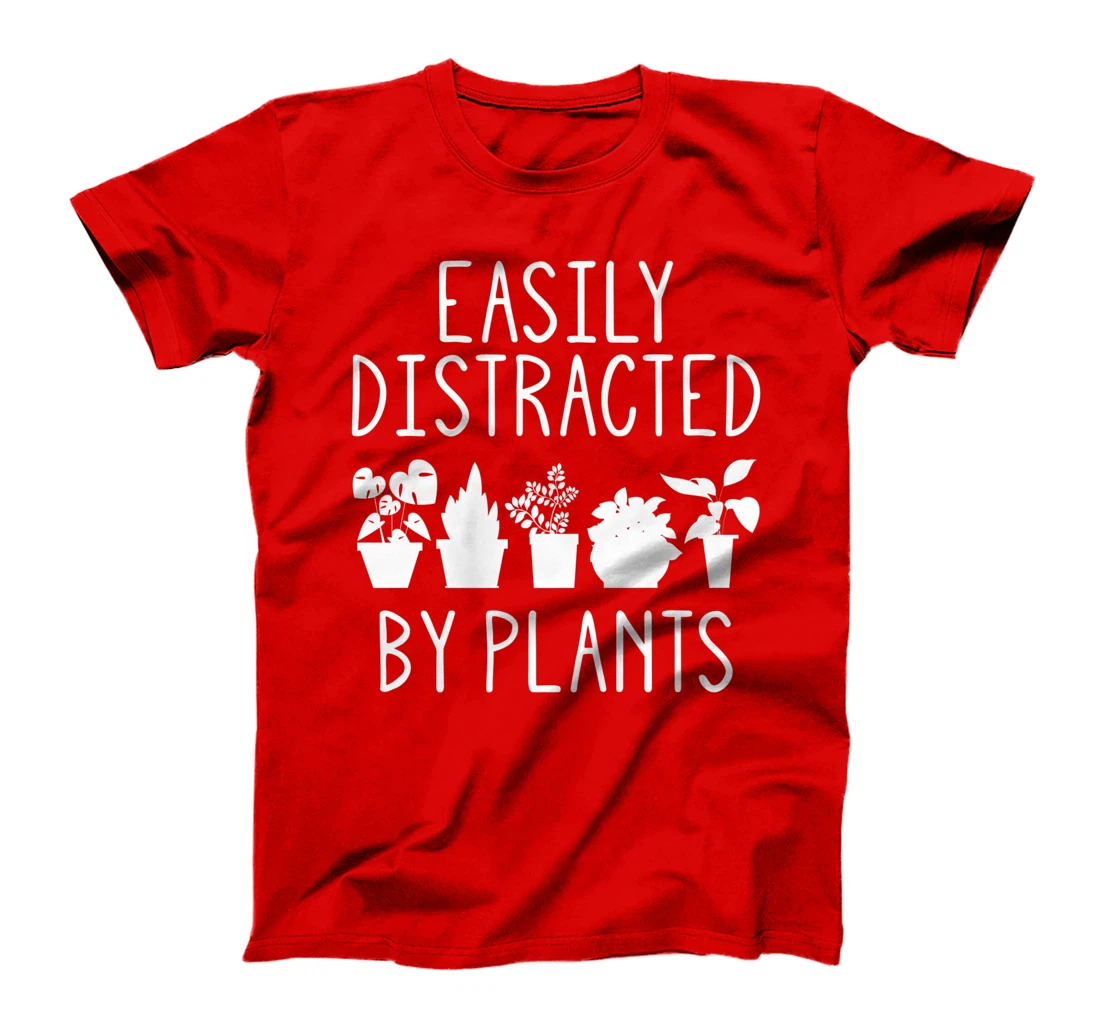 Easily Distracted By Plants Gardening Garden lover Gardener Premium T-Shirt