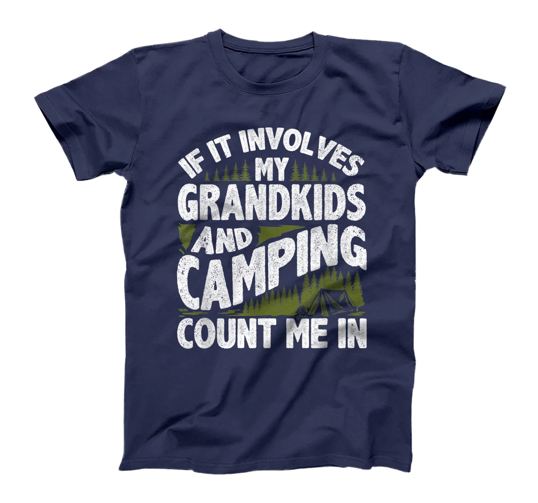 Camping Shirt Grandpa Camper RV Camping Vacation Grandma T-Shirt
