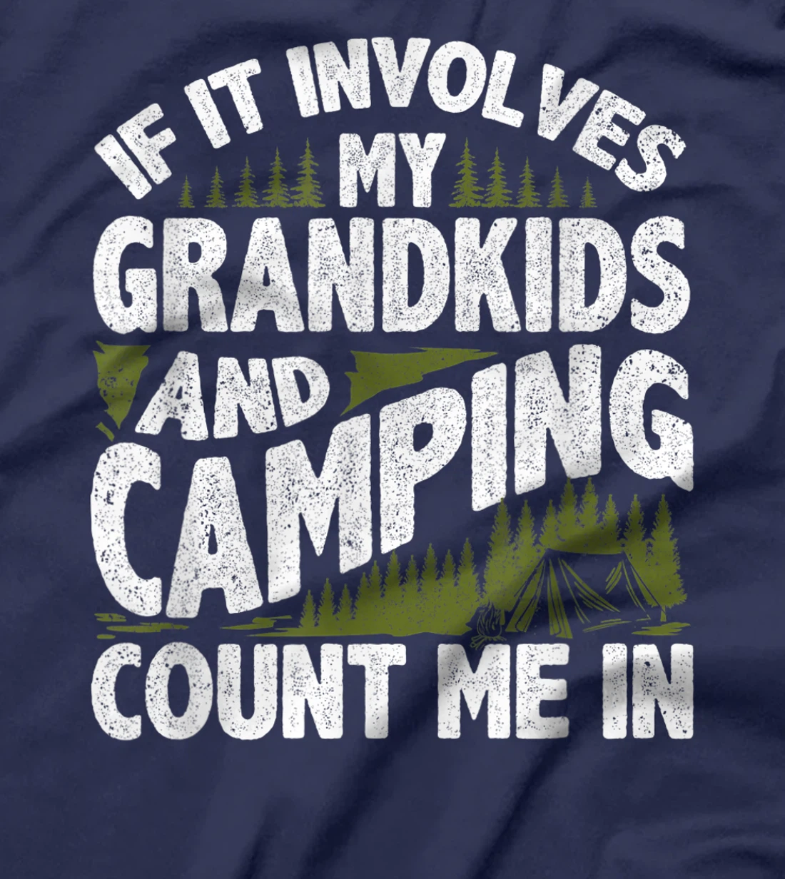 Camping Shirt Grandpa Camper RV Camping Vacation Grandma T-Shirt