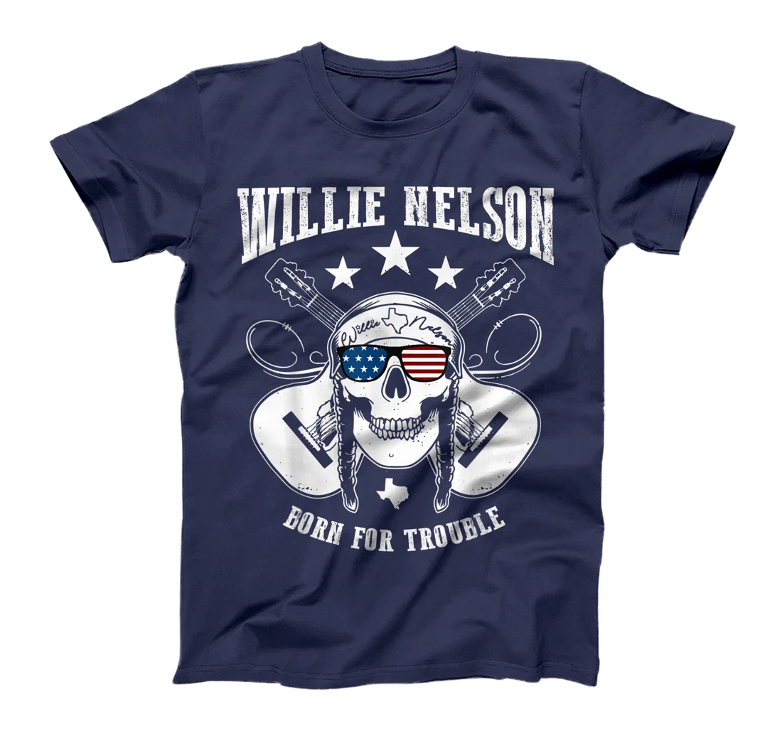 Vintage Willie Tees Nelson Country Music - Born For Trouble T-Shirt
