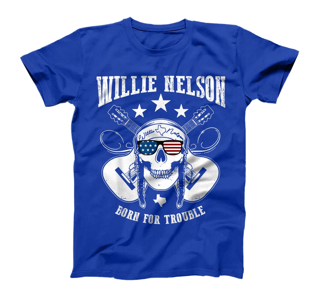 Vintage Willie Tees Nelson Country Music - Born For Trouble T-Shirt