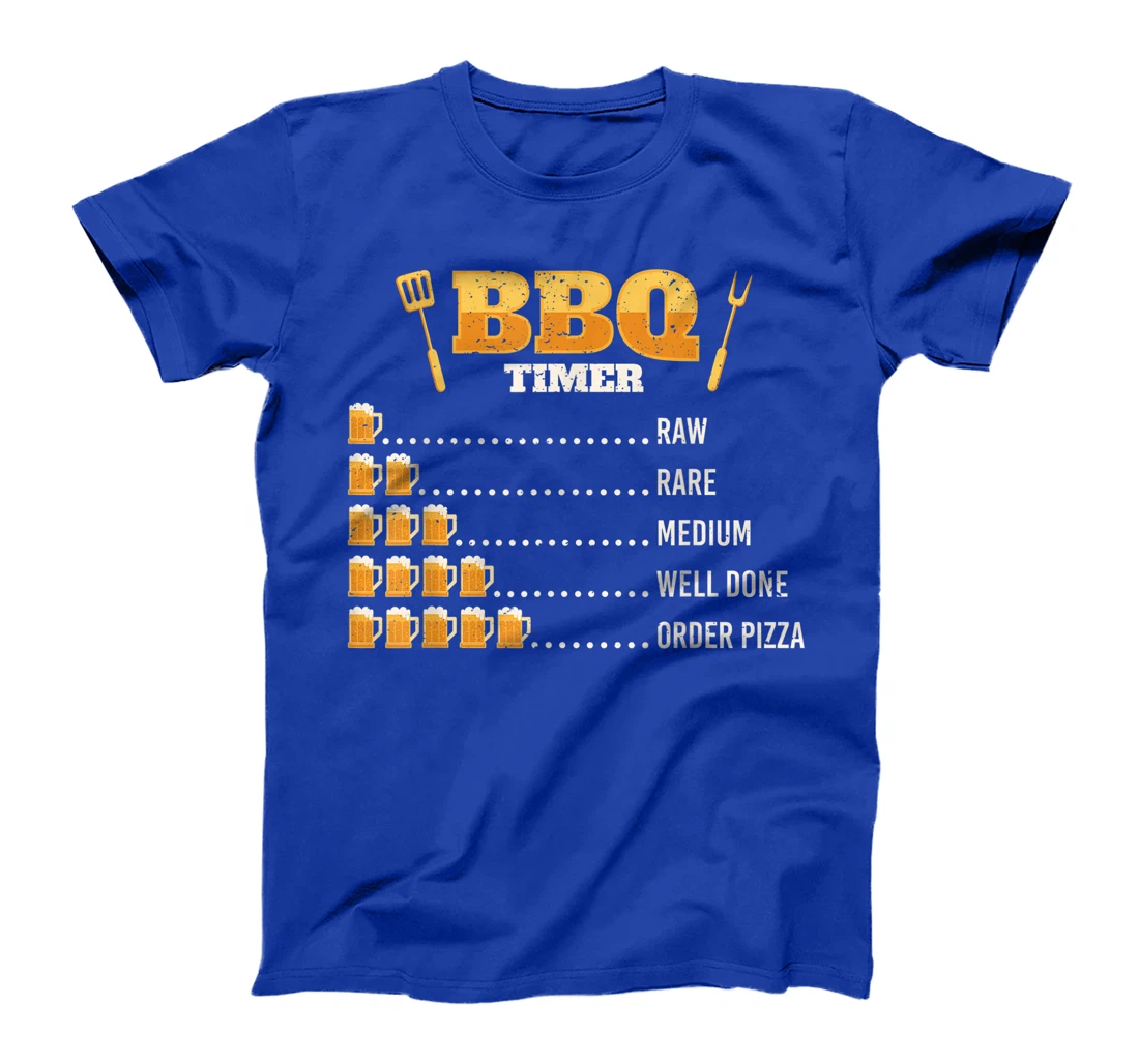 Bbq timer beer drinking grilling grill barbeque meat T-Shirt