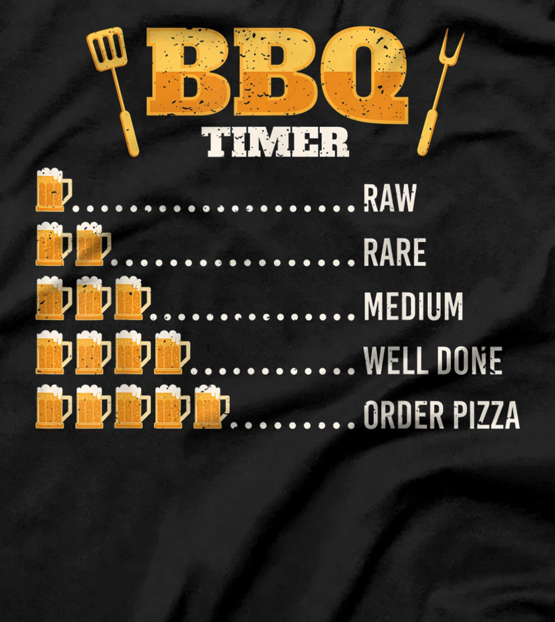 Bbq timer beer drinking grilling grill barbeque meat T-Shirt