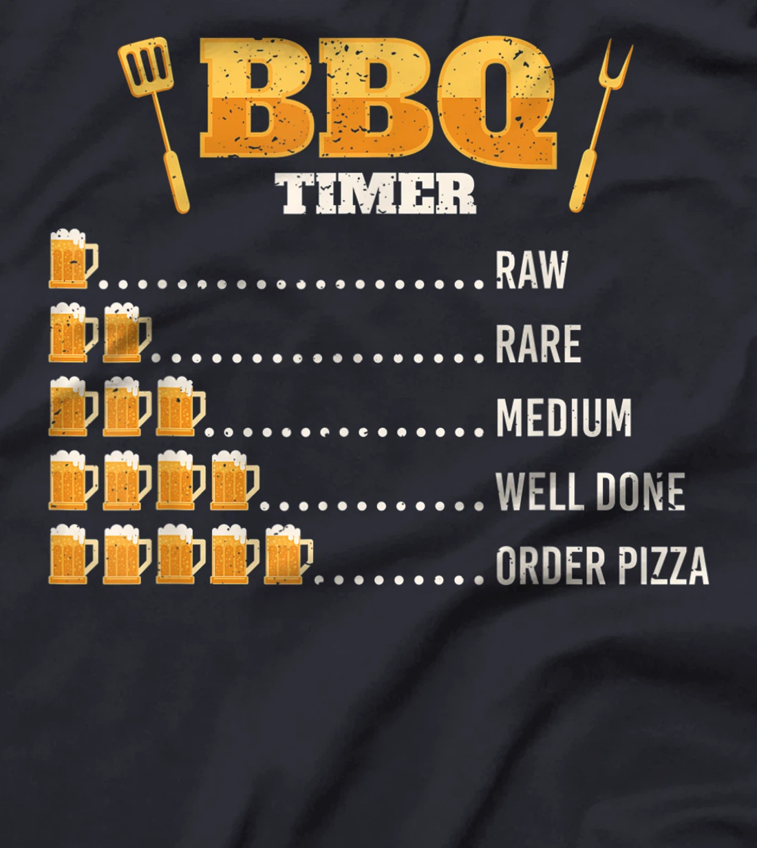 Bbq timer beer drinking grilling grill barbeque meat T-Shirt