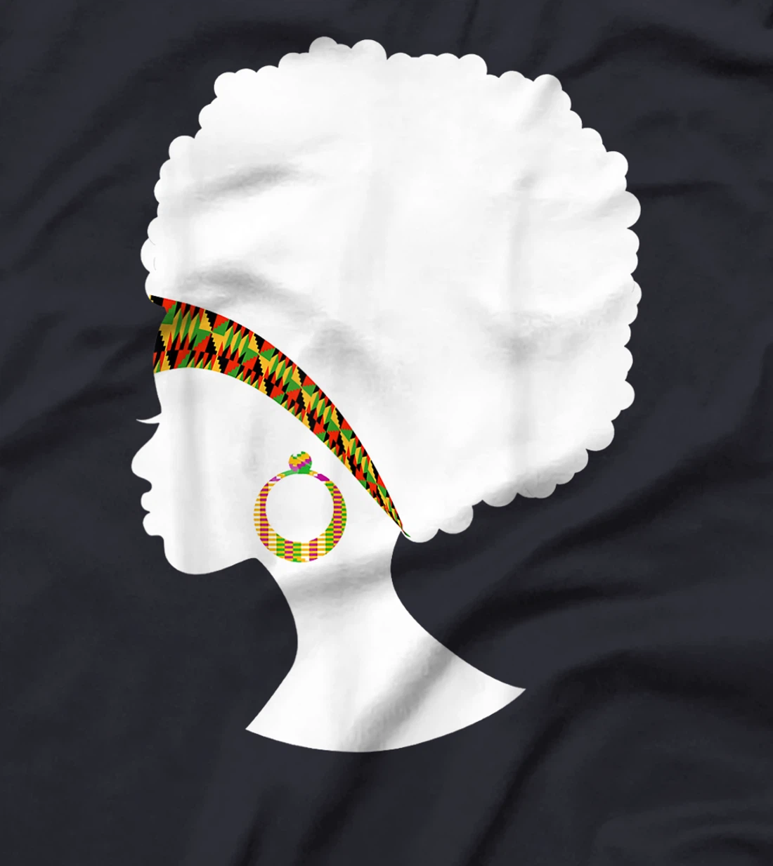 Best African American Kente Natural Hair Cloth Women Gift T-Shirt