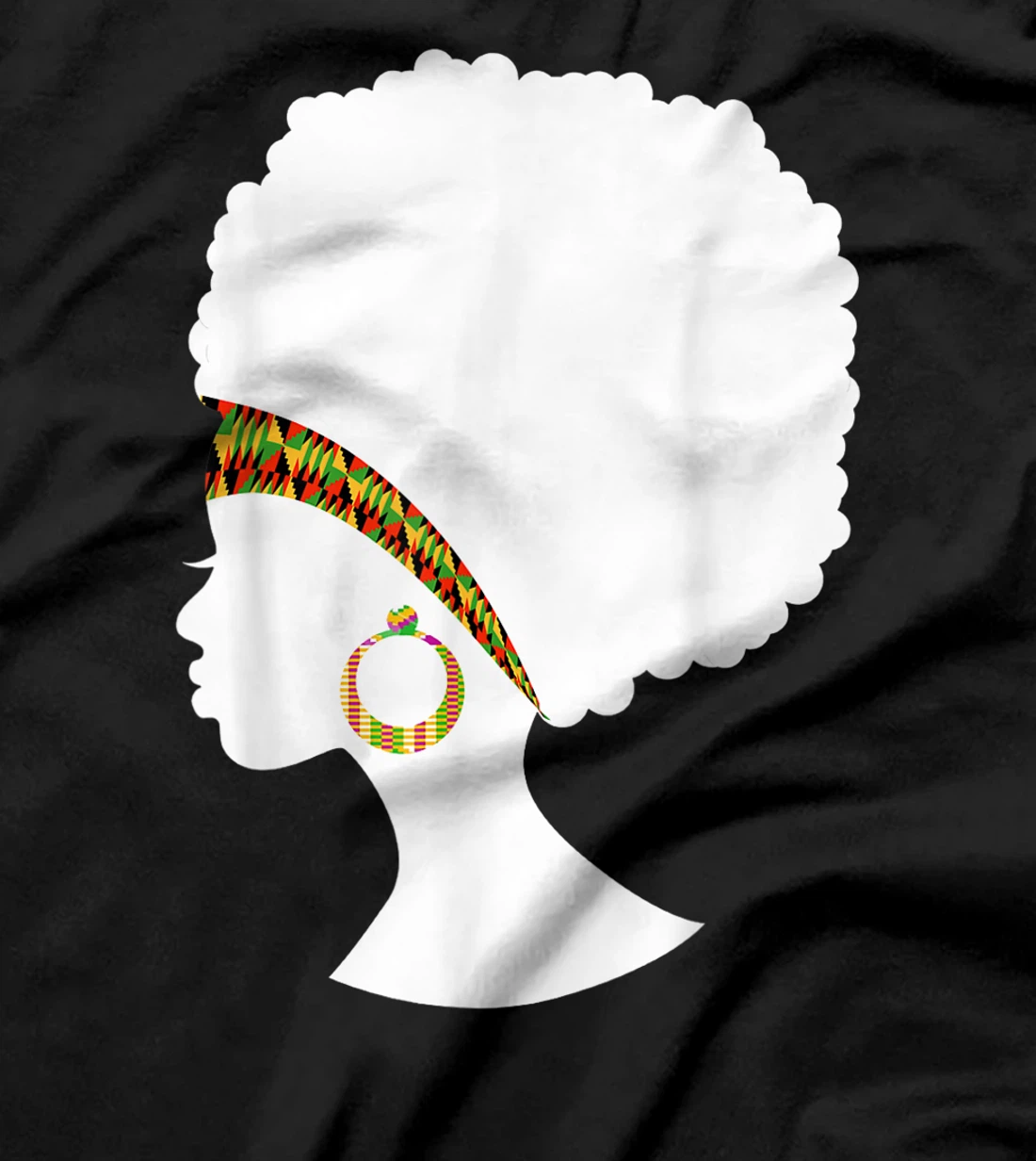 Best African American Kente Natural Hair Cloth Women Gift T-Shirt