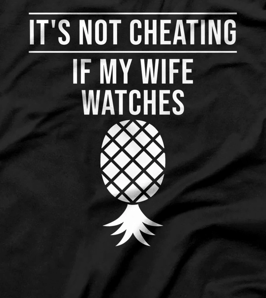 Funny It's Not Cheating If My Wife Watches Gift Men Husbands Premium T-Shirt