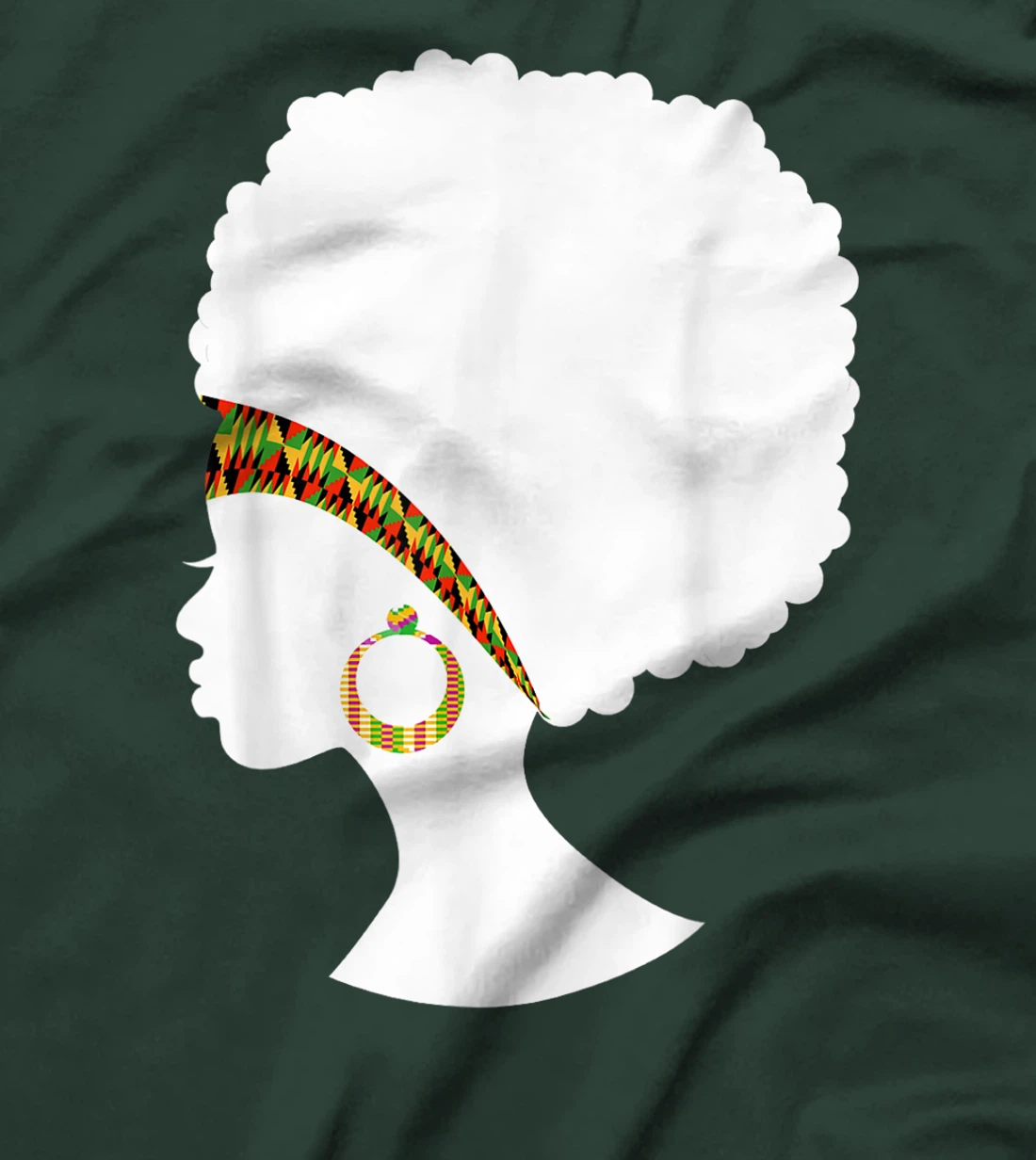 Best African American Kente Natural Hair Cloth Women Gift T-Shirt