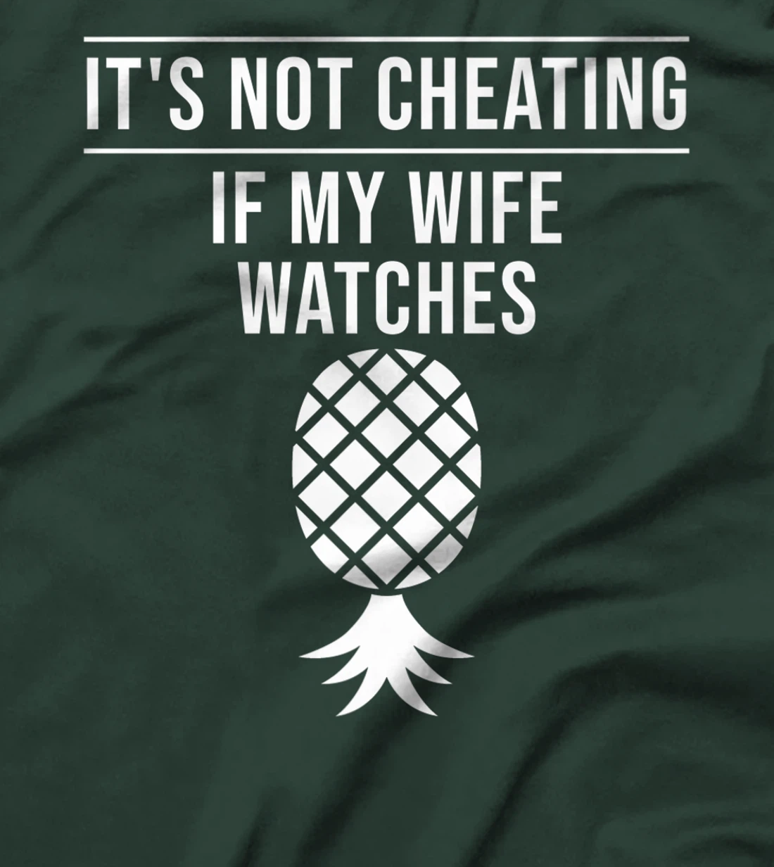 Funny It's Not Cheating If My Wife Watches Gift Men Husbands Premium T-Shirt