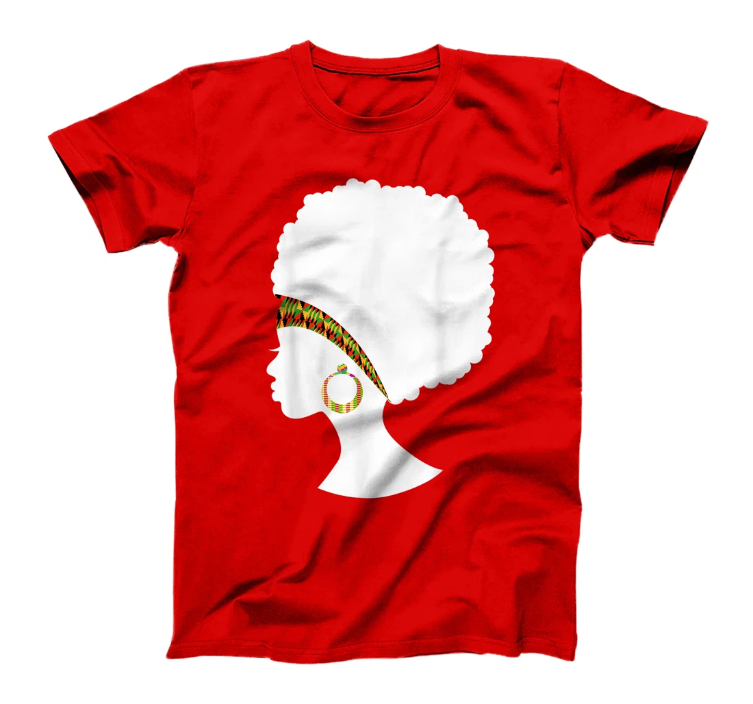 Best African American Kente Natural Hair Cloth Women Gift T-Shirt