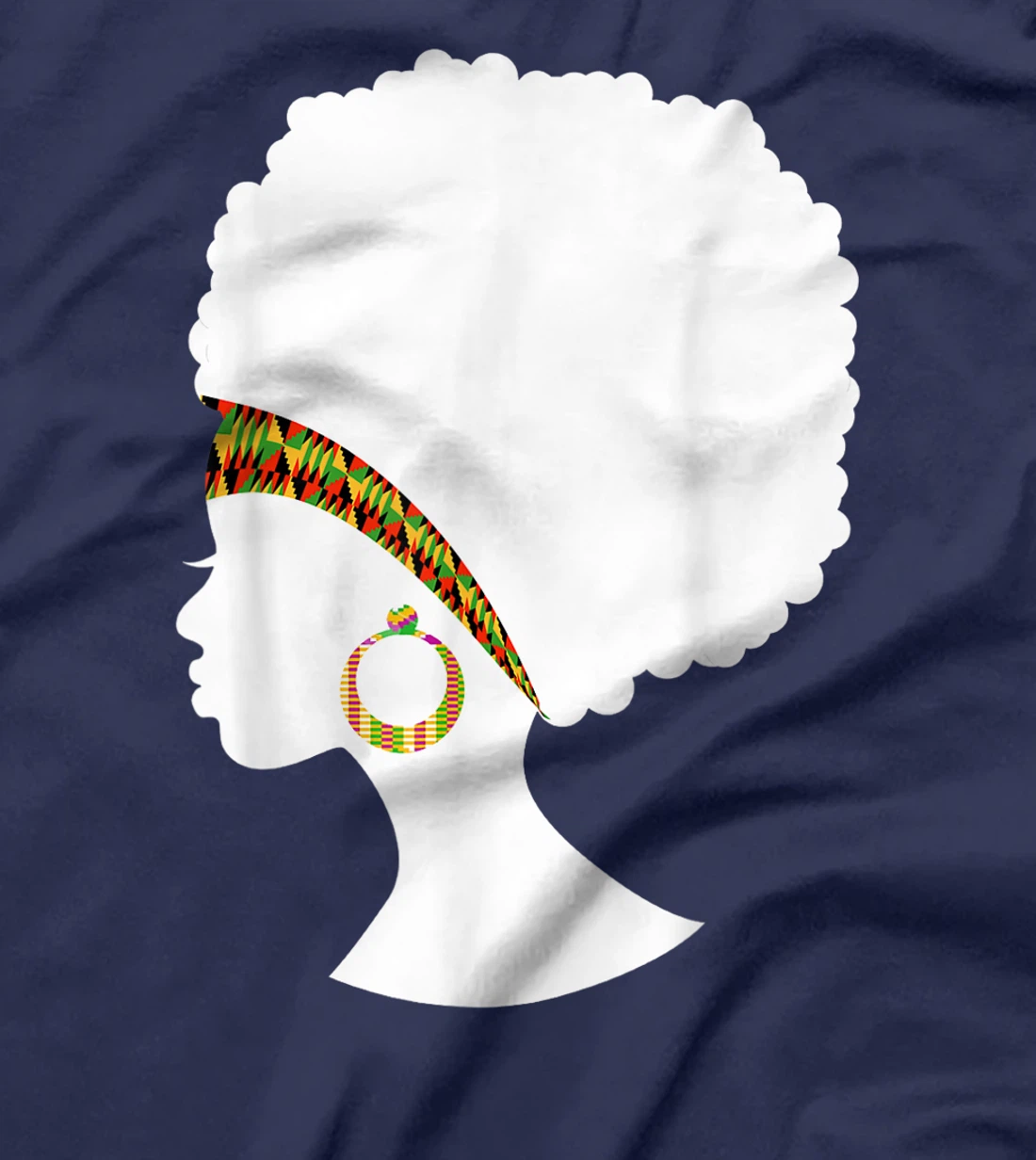 Best African American Kente Natural Hair Cloth Women Gift T-Shirt