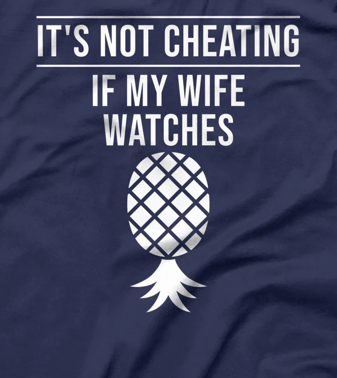 Funny It's Not Cheating If My Wife Watches Gift Men Husbands Premium T-Shirt
