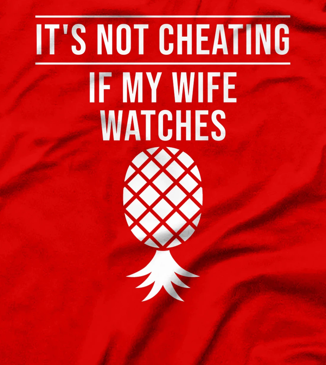 Funny It's Not Cheating If My Wife Watches Gift Men Husbands Premium T-Shirt