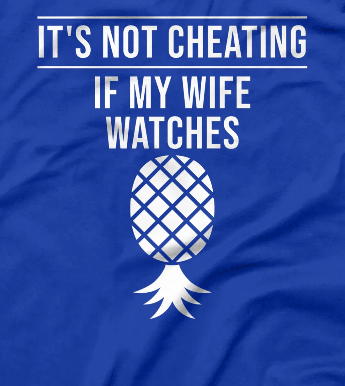 Funny It's Not Cheating If My Wife Watches Gift Men Husbands Premium T-Shirt