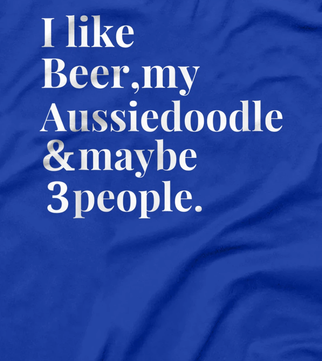 Aussiedoodle Funny Dog Owner Craft Beer Lover Gift Women Men T-Shirt