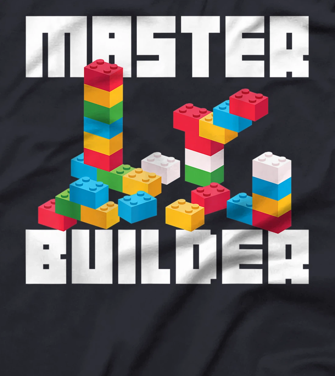 Cool Master Builder Funny Building Blocks Gift Men Women T-Shirt