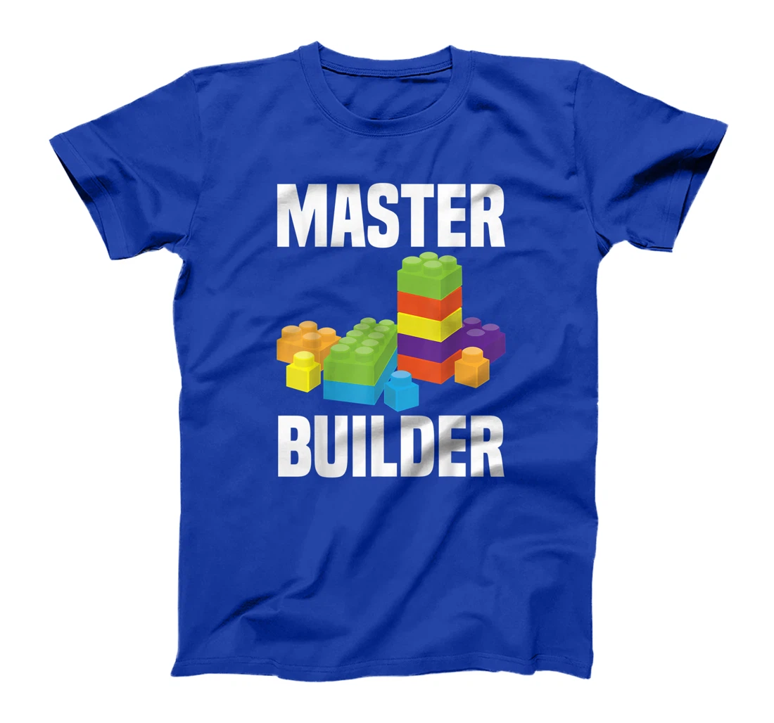 Cool Master Builder Funny Building Blocks Gift Men Women T-Shirt