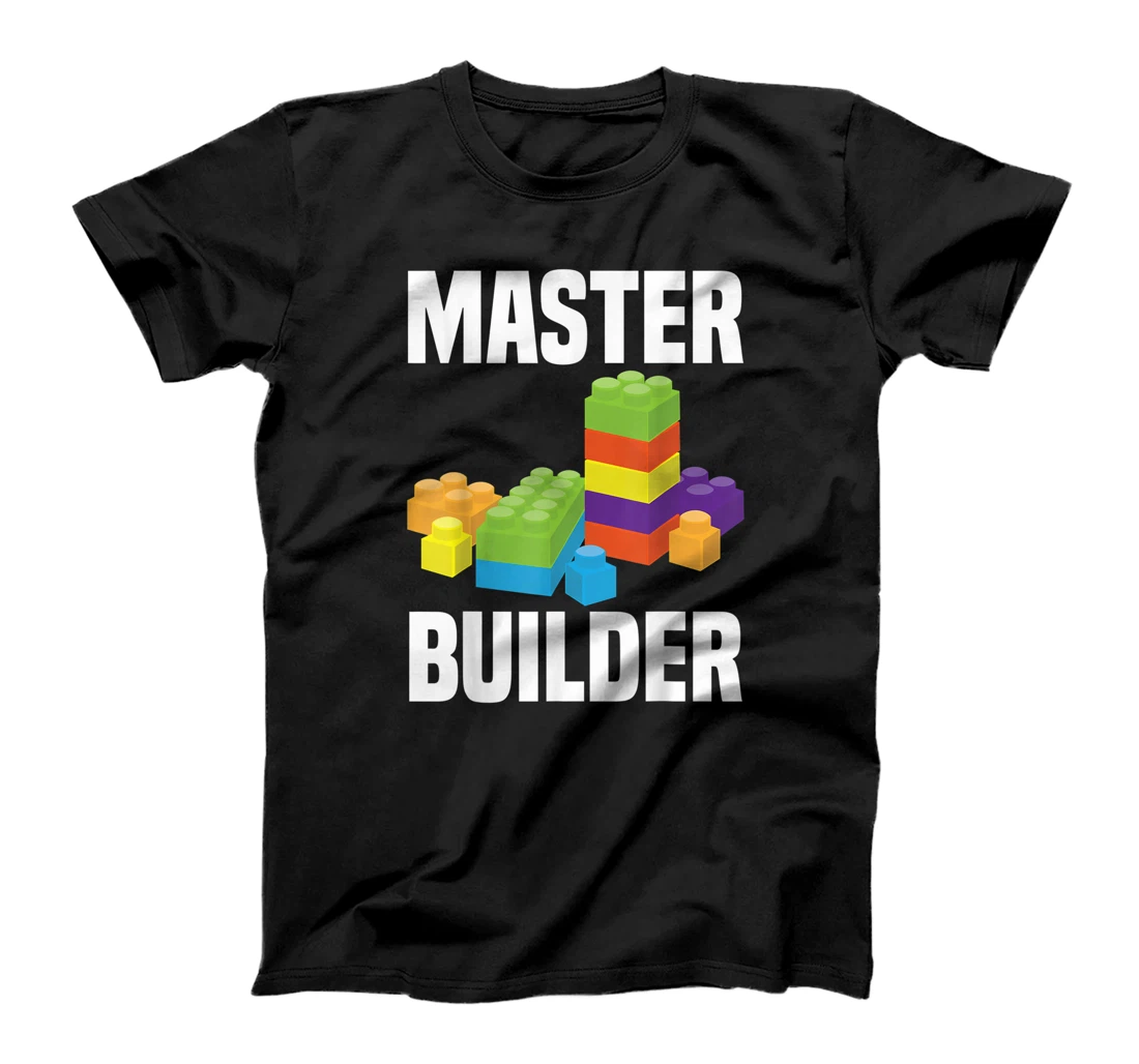 Cool Master Builder Funny Building Blocks Gift Men Women T-Shirt