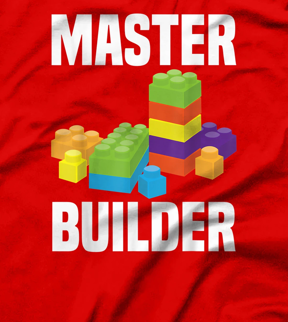 Cool Master Builder Funny Building Blocks Gift Men Women T-Shirt