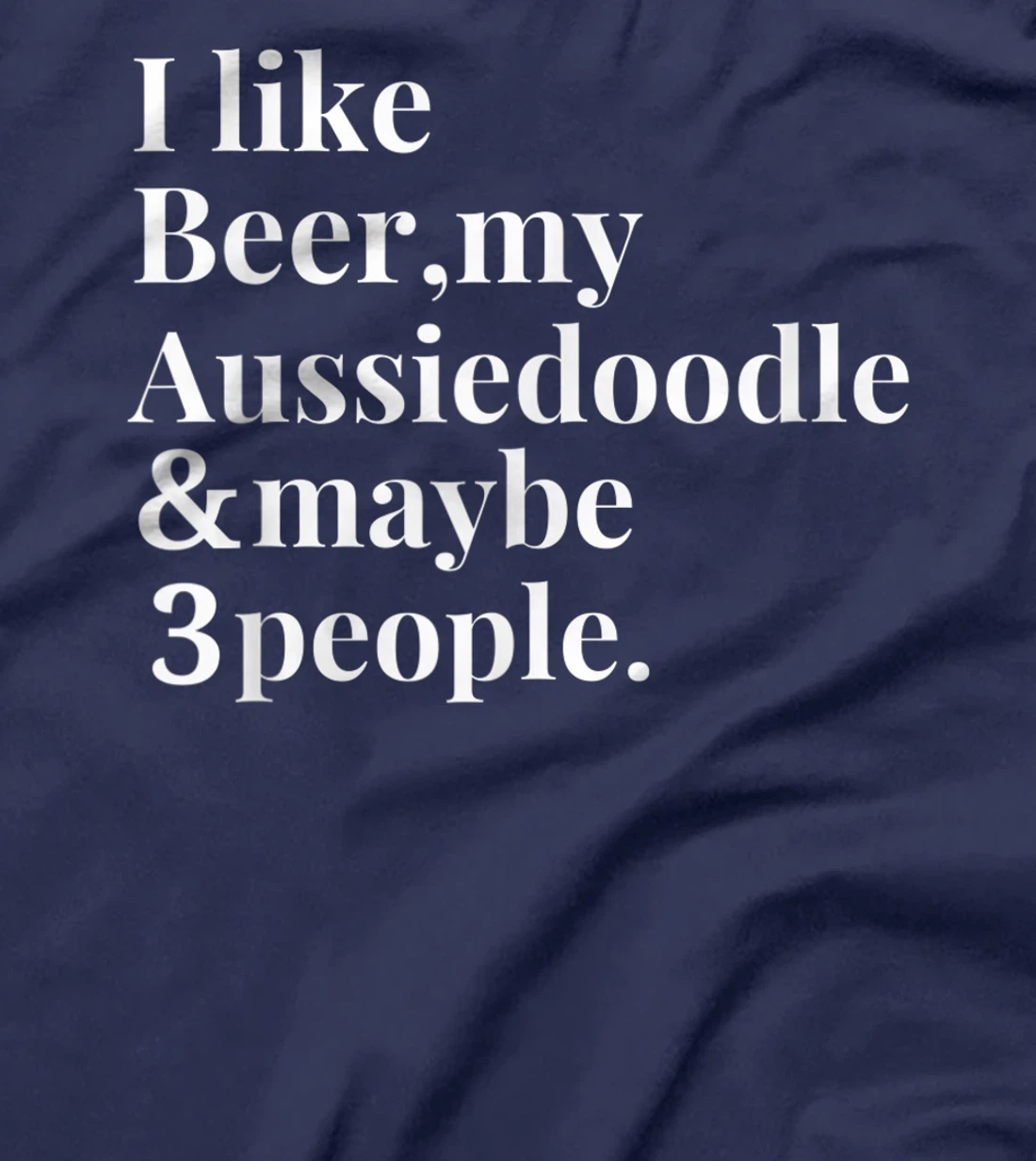 Aussiedoodle Funny Dog Owner Craft Beer Lover Gift Women Men T-Shirt