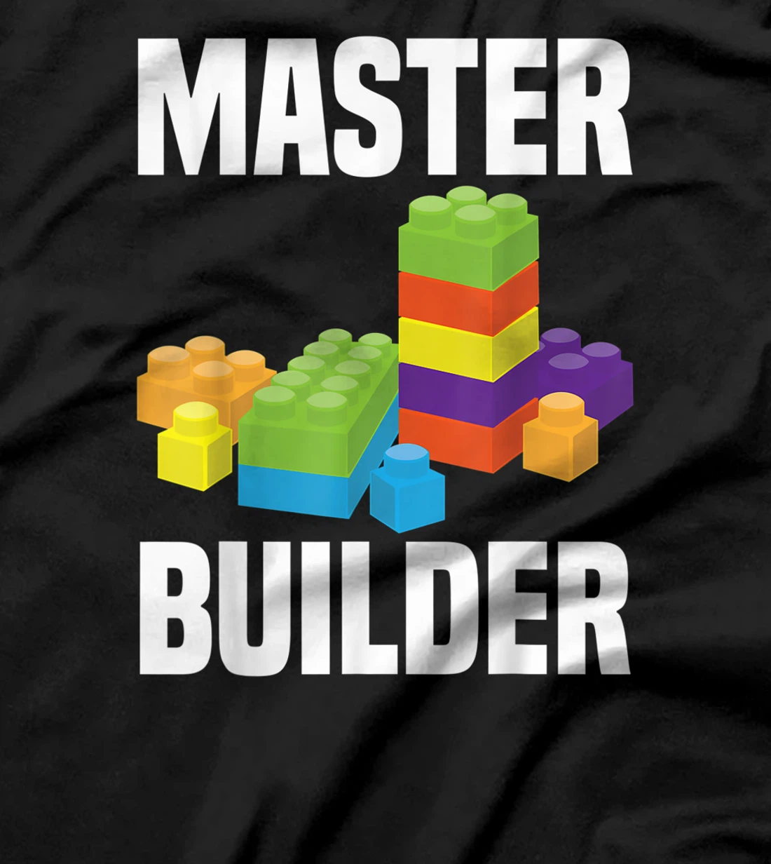 Cool Master Builder Funny Building Blocks Gift Men Women T-Shirt