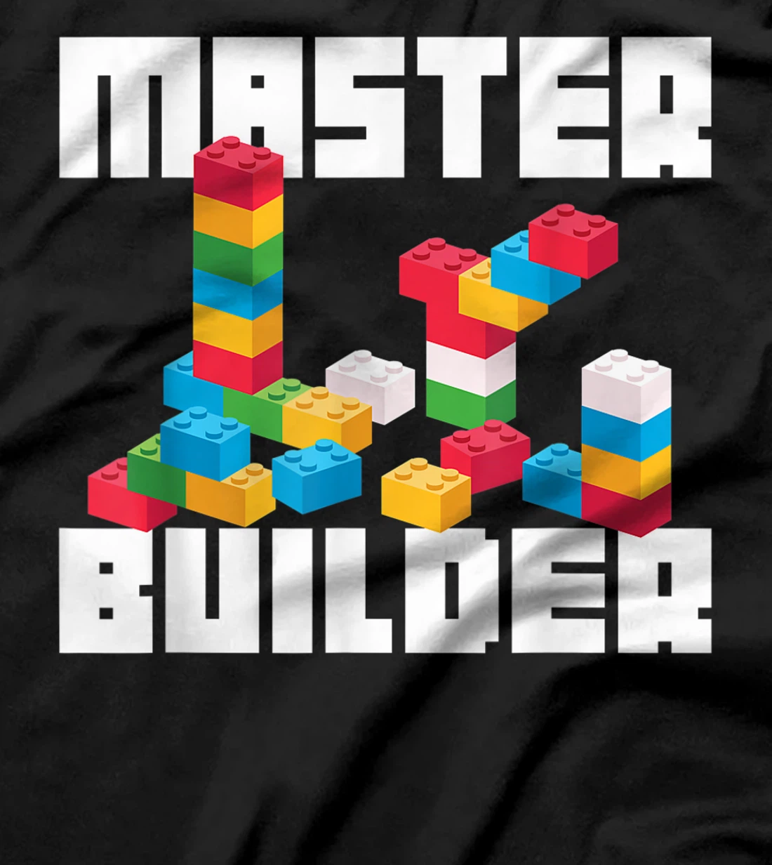 Cool Master Builder Funny Building Blocks Gift Men Women T-Shirt