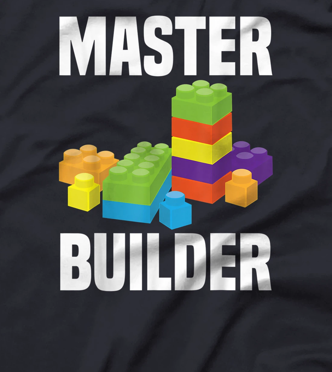 Cool Master Builder Funny Building Blocks Gift Men Women T-Shirt