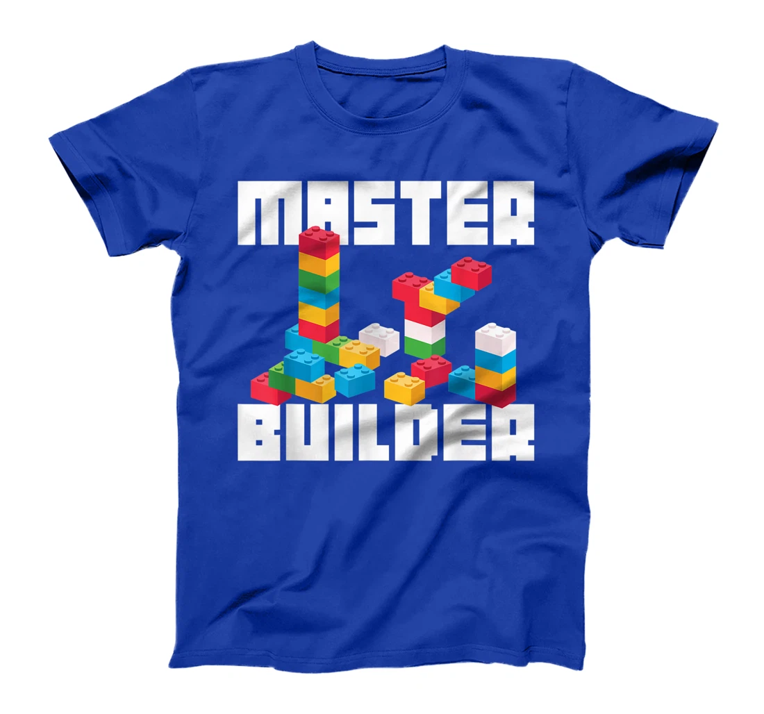 Cool Master Builder Funny Building Blocks Gift Men Women T-Shirt