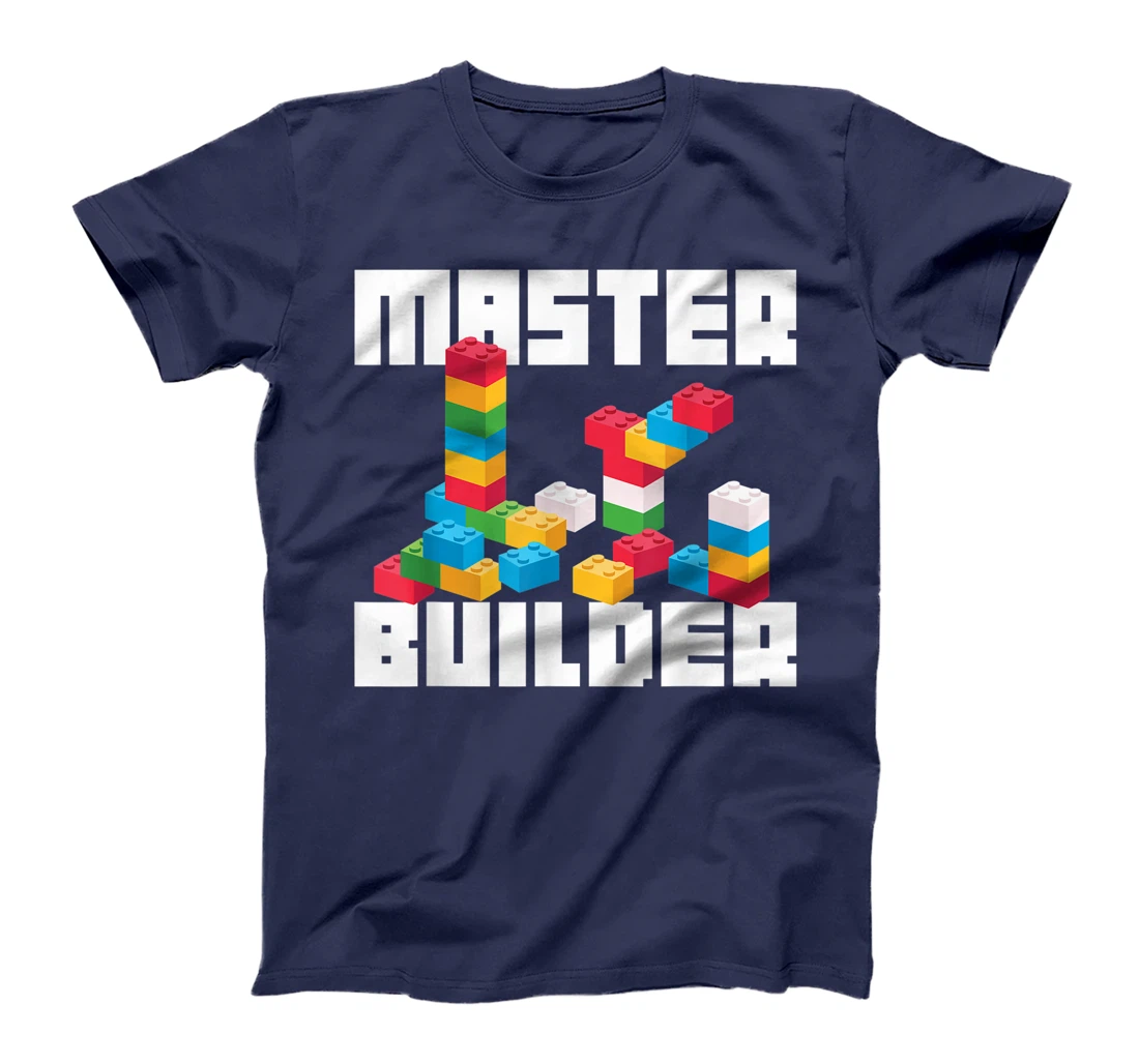 Cool Master Builder Funny Building Blocks Gift Men Women T-Shirt