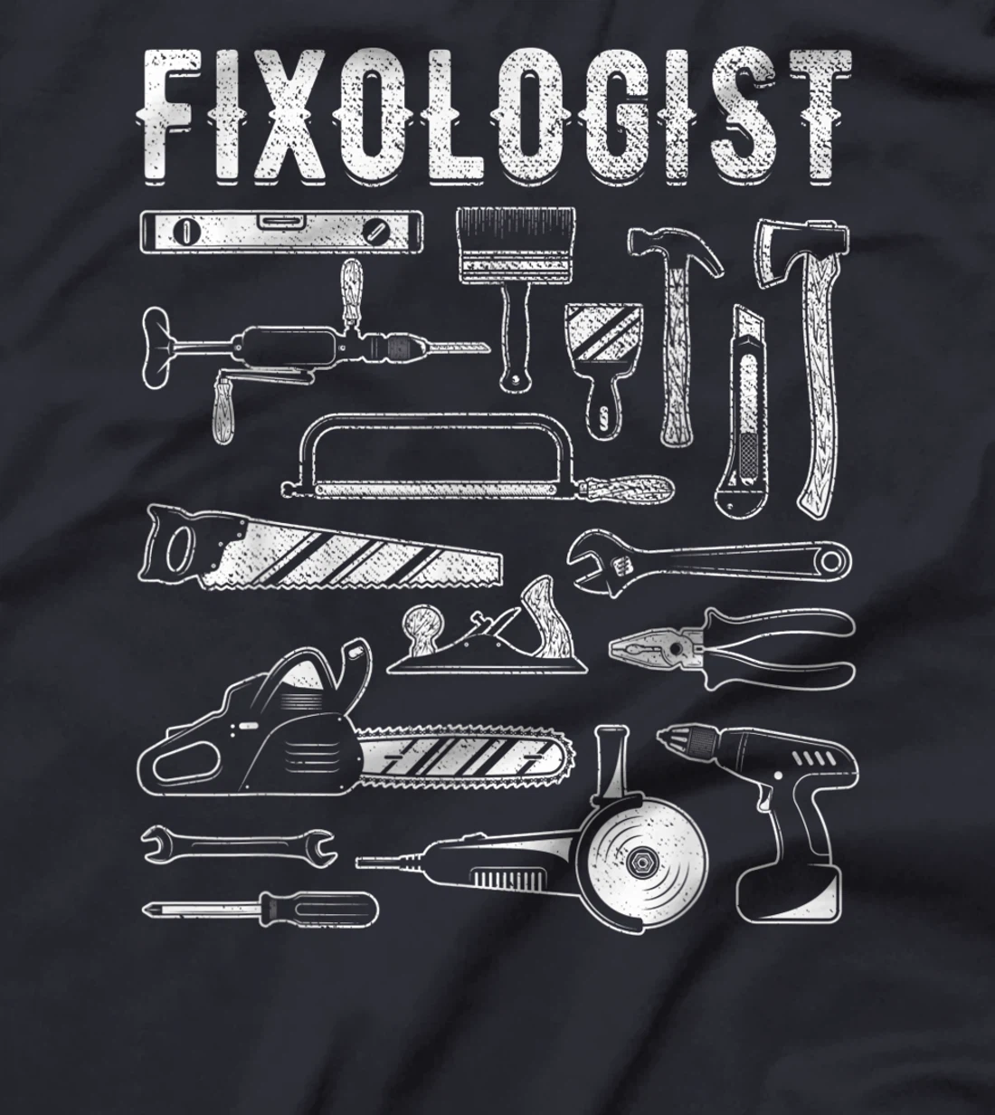 Carpenter Fixologist Repairman Tech DIY Mechanic Handyman T-Shirt