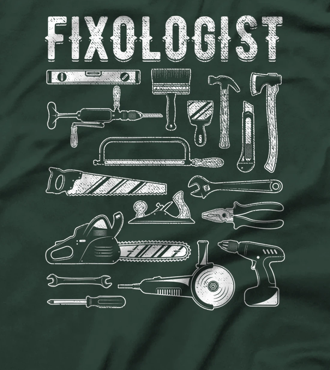Carpenter Fixologist Repairman Tech DIY Mechanic Handyman T-Shirt