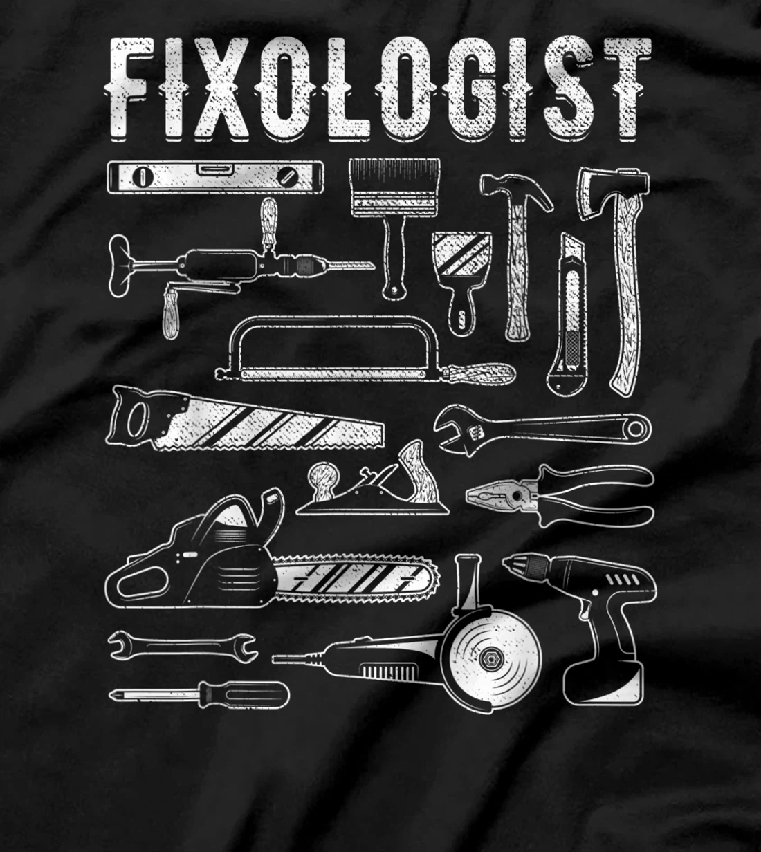 Carpenter Fixologist Repairman Tech DIY Mechanic Handyman T-Shirt