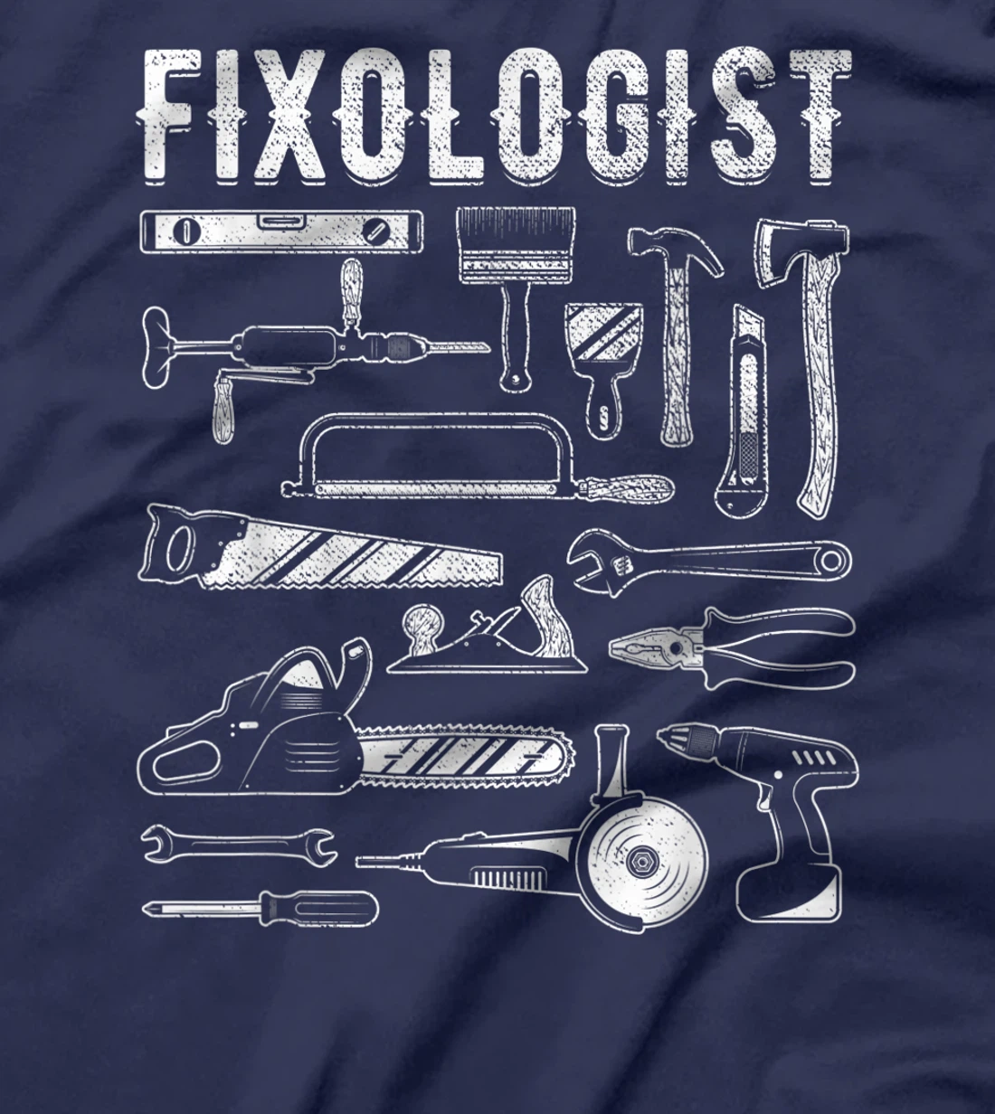 Carpenter Fixologist Repairman Tech DIY Mechanic Handyman T-Shirt