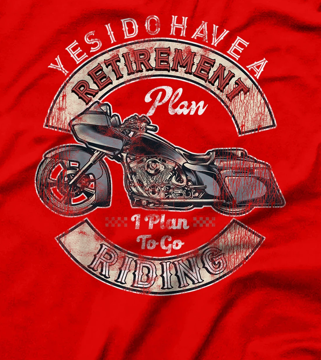 Retirement Plan To Go Riding Gift Motorcycle Riders Biker T-Shirt