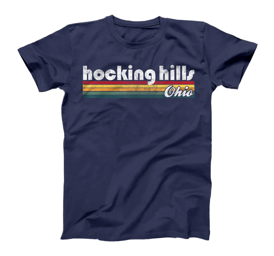 Hocking Hills Ohio Vintage 70's 80's Retro Style Men Women T-Shirt