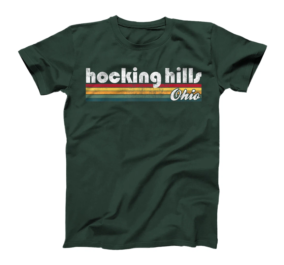 Hocking Hills Ohio Vintage 70's 80's Retro Style Men Women T-Shirt