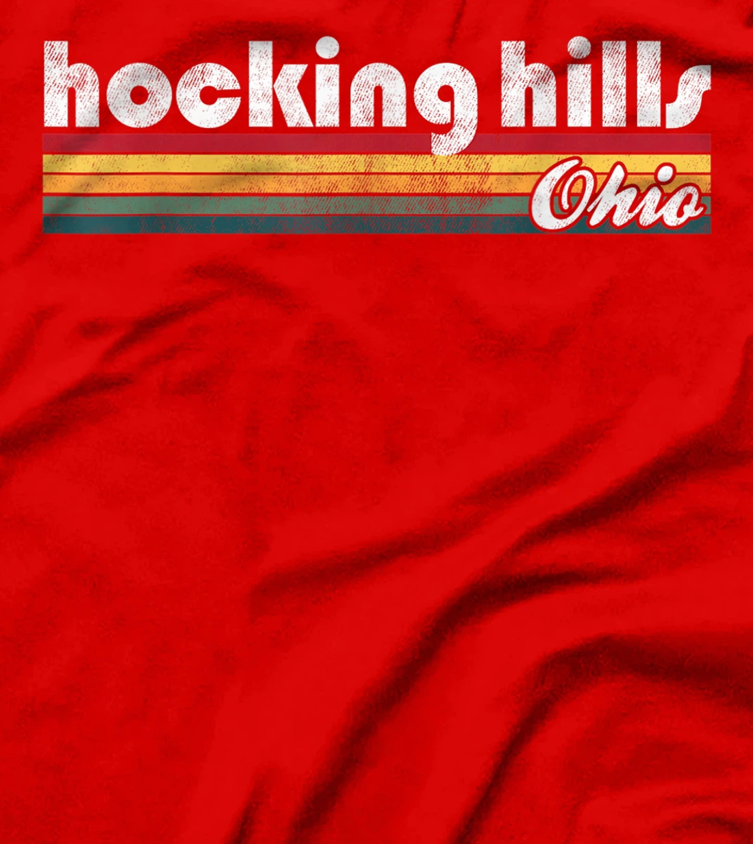 Hocking Hills Ohio Vintage 70's 80's Retro Style Men Women T-Shirt
