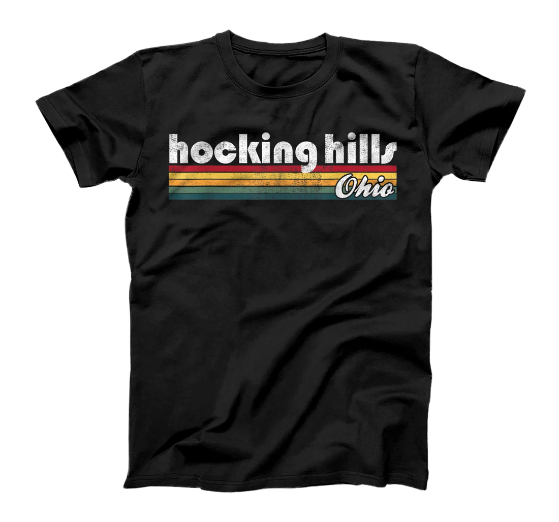 Hocking Hills Ohio Vintage 70's 80's Retro Style Men Women T-Shirt