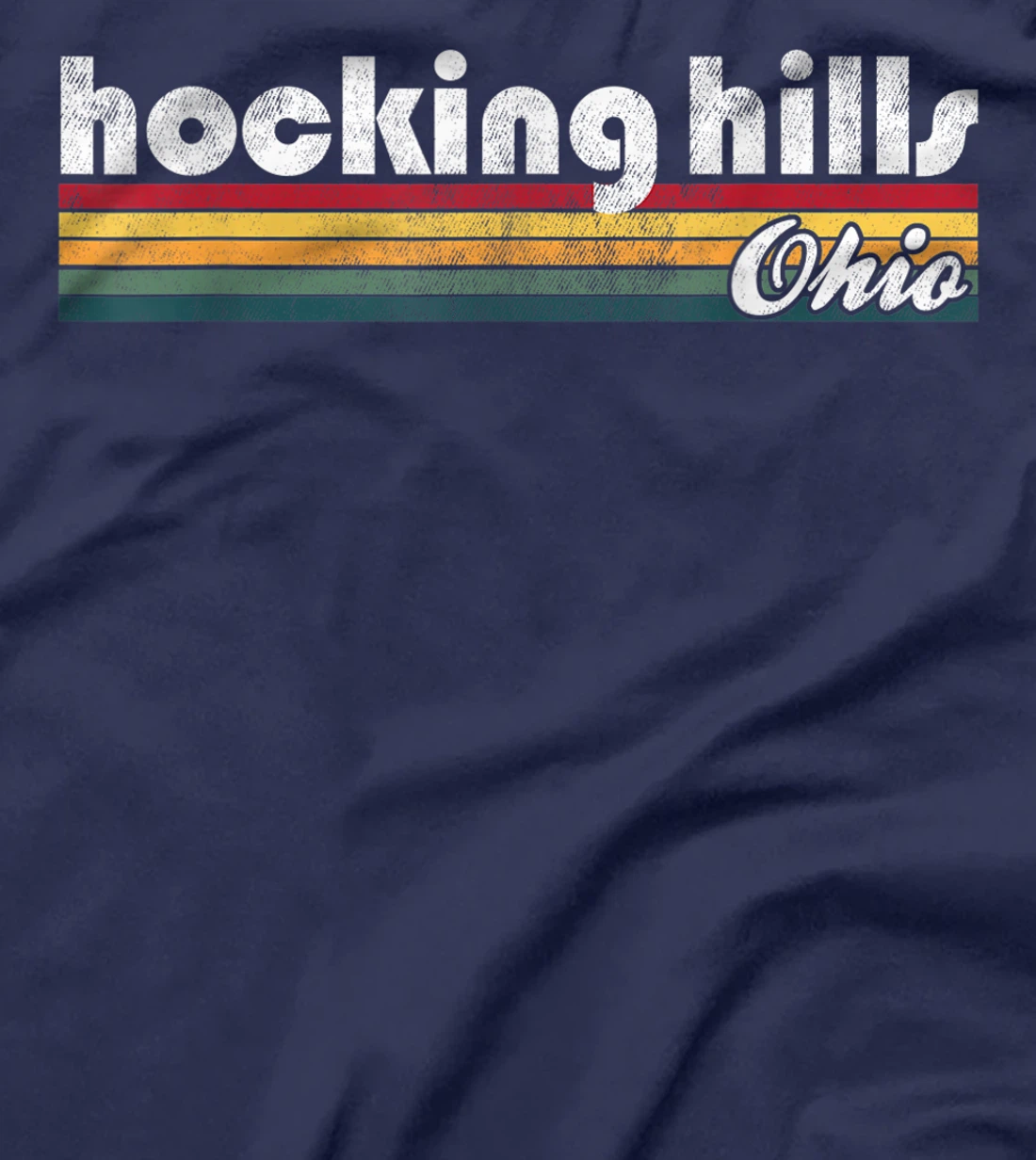 Hocking Hills Ohio Vintage 70's 80's Retro Style Men Women T-Shirt