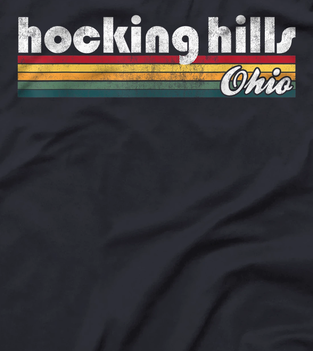 Hocking Hills Ohio Vintage 70's 80's Retro Style Men Women T-Shirt