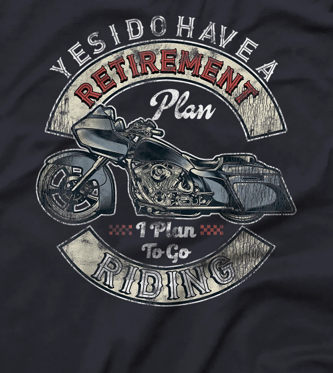 Retirement Plan To Go Riding Gift Motorcycle Riders Biker T-Shirt