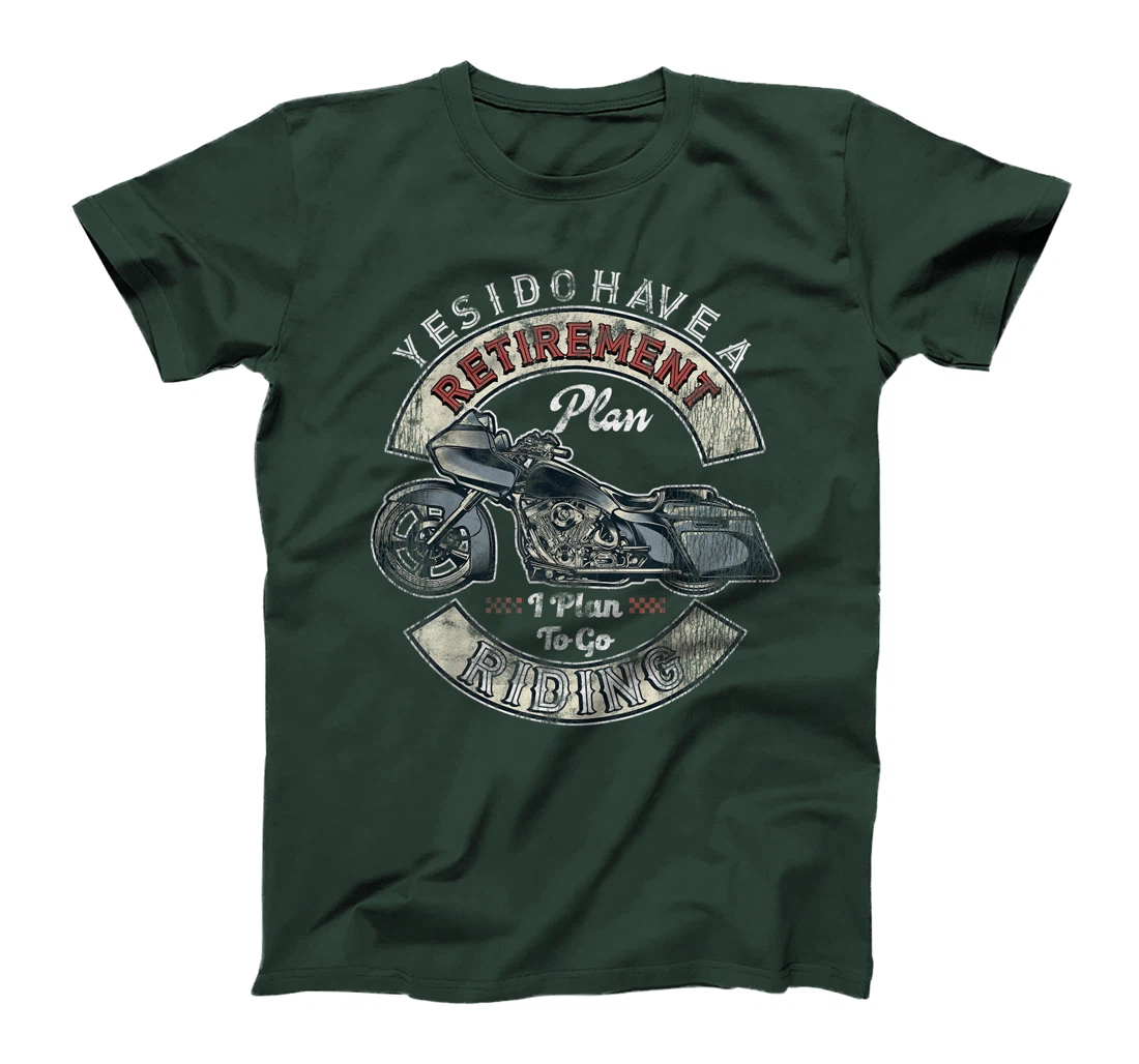Retirement Plan To Go Riding Gift Motorcycle Riders Biker T-Shirt