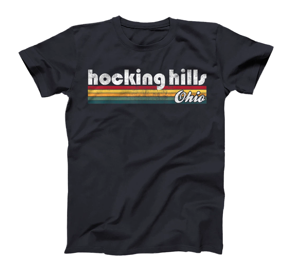 Hocking Hills Ohio Vintage 70's 80's Retro Style Men Women T-Shirt