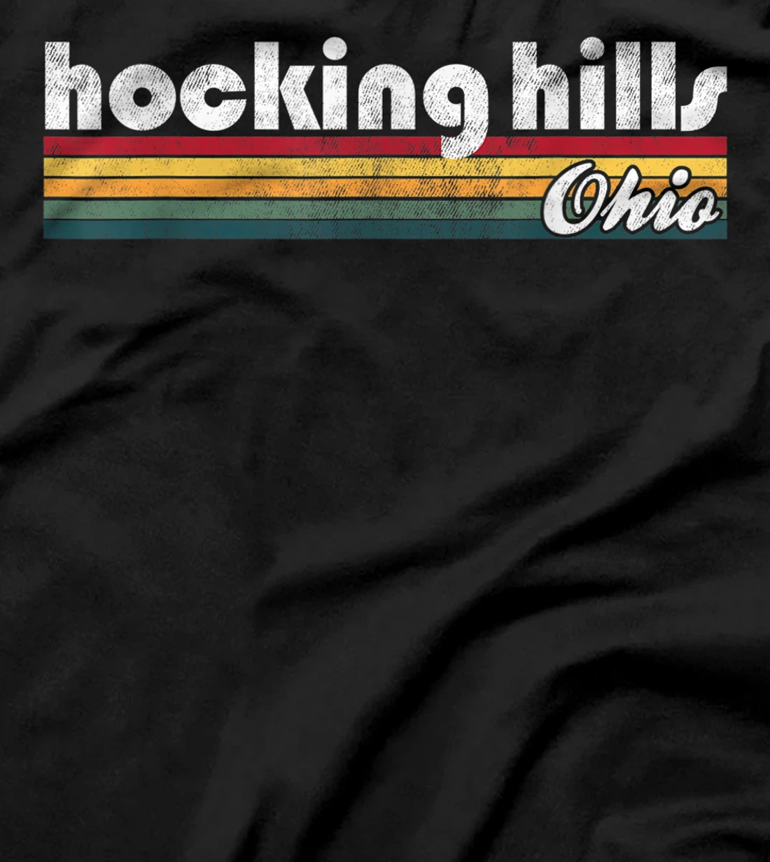 Hocking Hills Ohio Vintage 70's 80's Retro Style Men Women T-Shirt