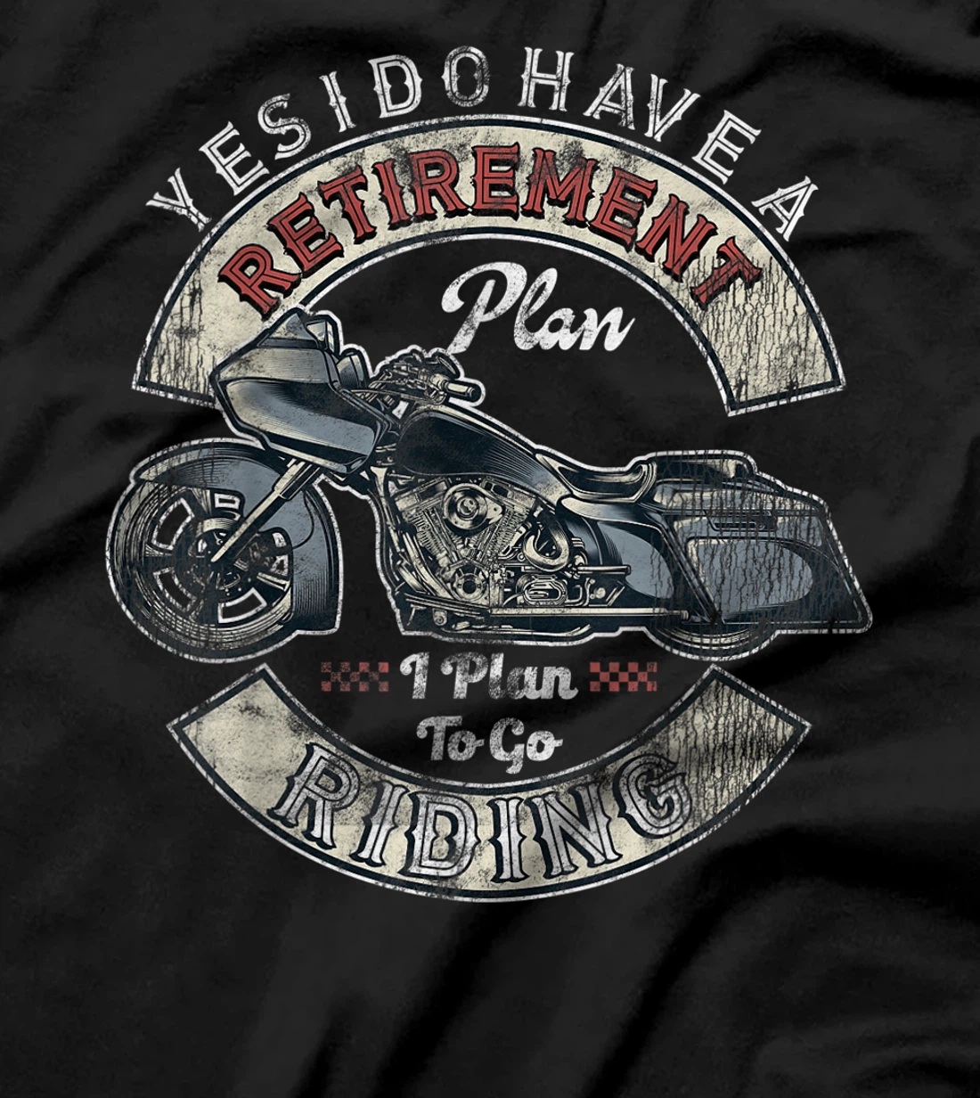 Retirement Plan To Go Riding Gift Motorcycle Riders Biker T-Shirt