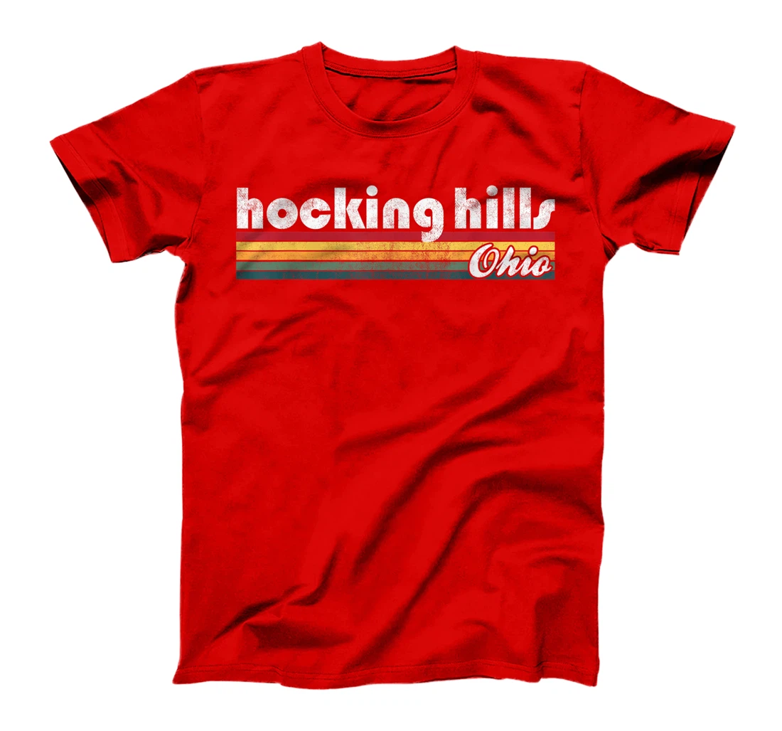 Hocking Hills Ohio Vintage 70's 80's Retro Style Men Women T-Shirt