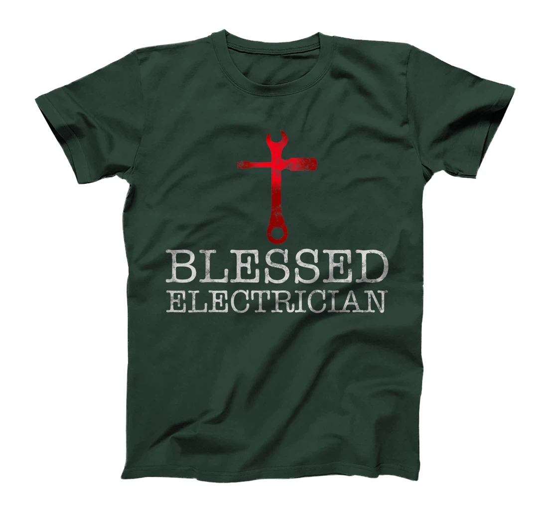 Blessed Electrician gift for Christian Electrician T-Shirt