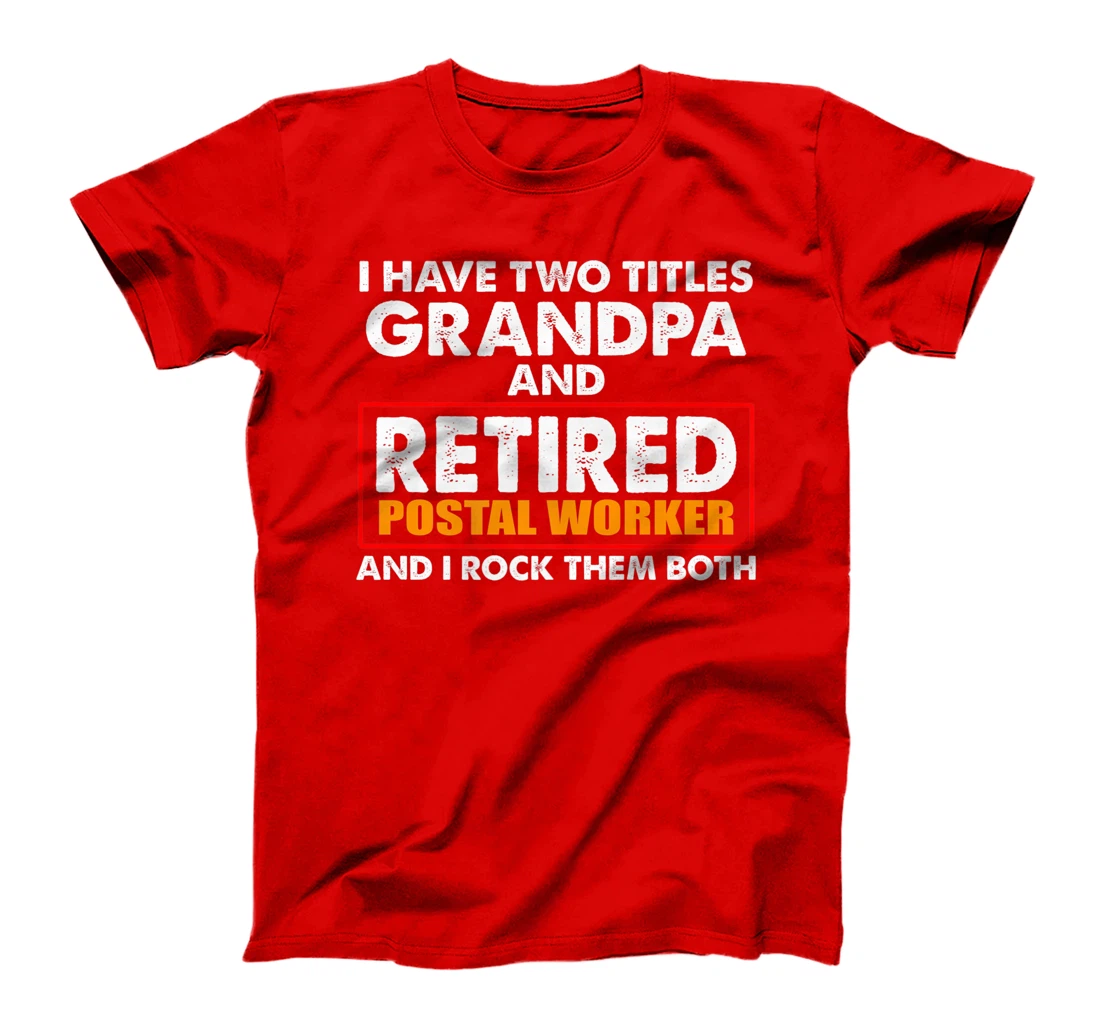 Retired Postal Worker Grandpa Mailman Retirement Premium T-Shirt