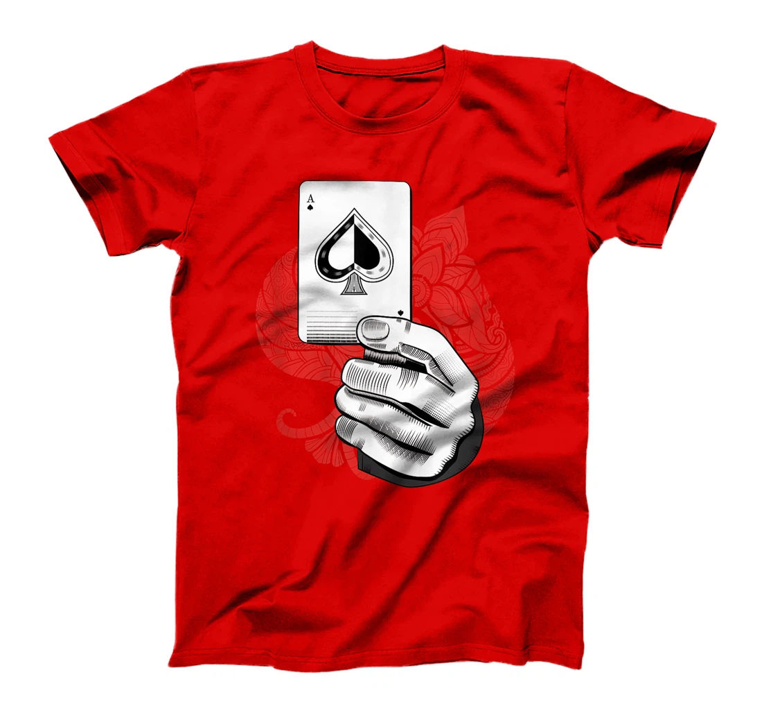 Poker Game Playing Cards Gambler Hands Casino Game Holdem T-Shirt